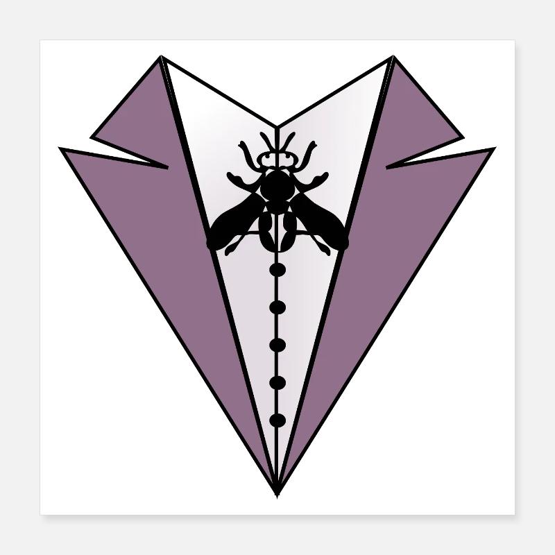 JEU DE MOTS COSTUME DE CARNAVAL NOEUD PAPILLON Poster 40 x 40 cm