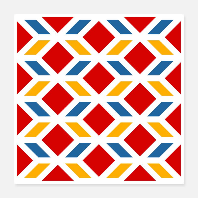 Málaga Straßenmauer 2 Poster 40x40 cm