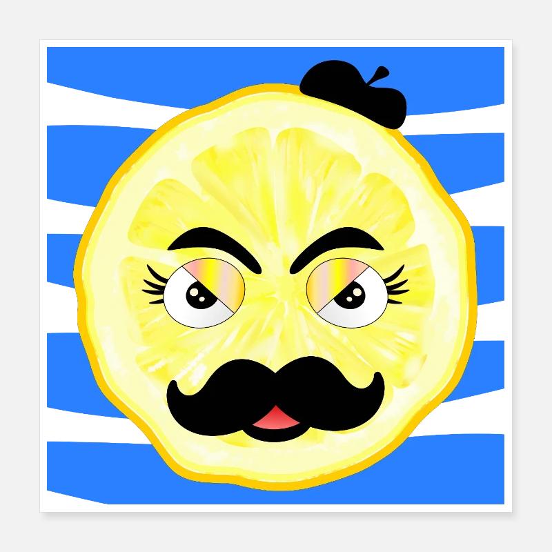 Dad Mustache - Father Beard Poster 16" x 16" (40x40 cm)