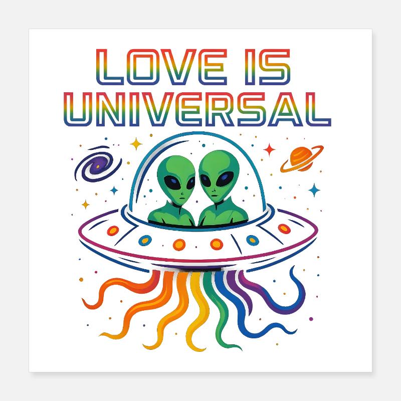 love is universal Poster 16" x 16" (40x40 cm)