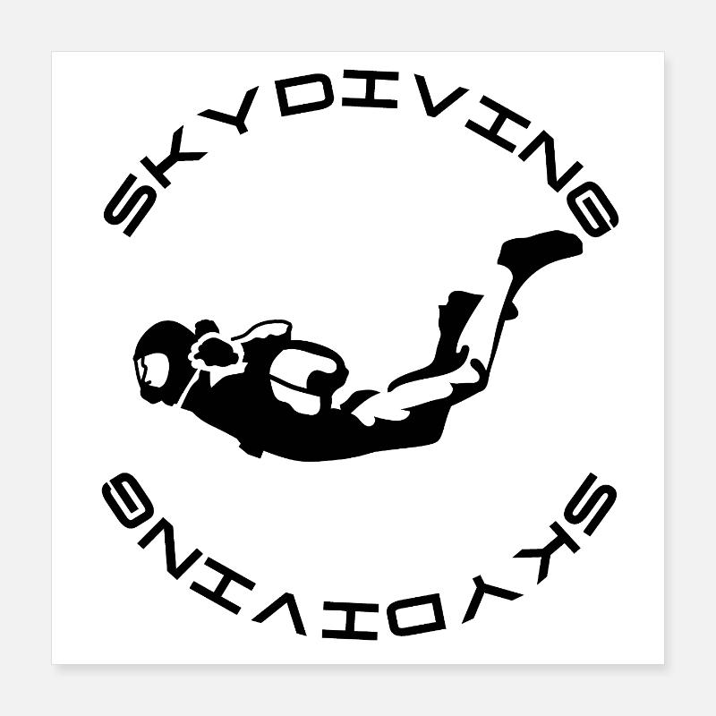 Skydiver Poster 16" x 16" (40x40 cm)