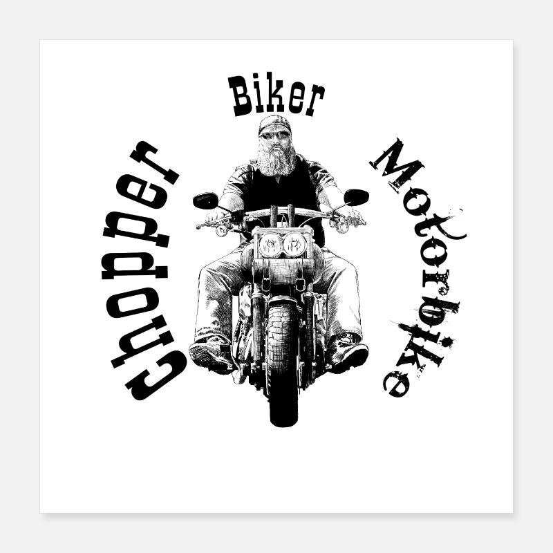 Cycliste Poster 40 x 40 cm