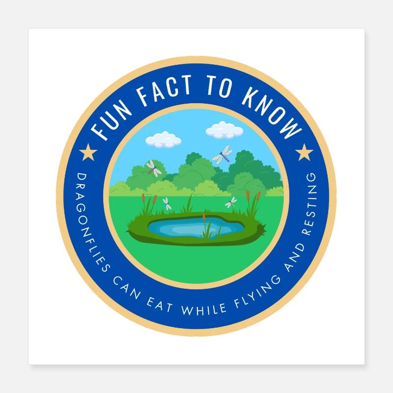 Dragonflies can eat while flying and resting Poster 16" x 16" (40x40 cm)