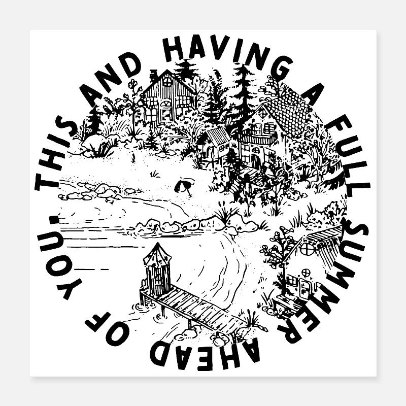 Summer Poster 16" x 16" (40x40 cm)