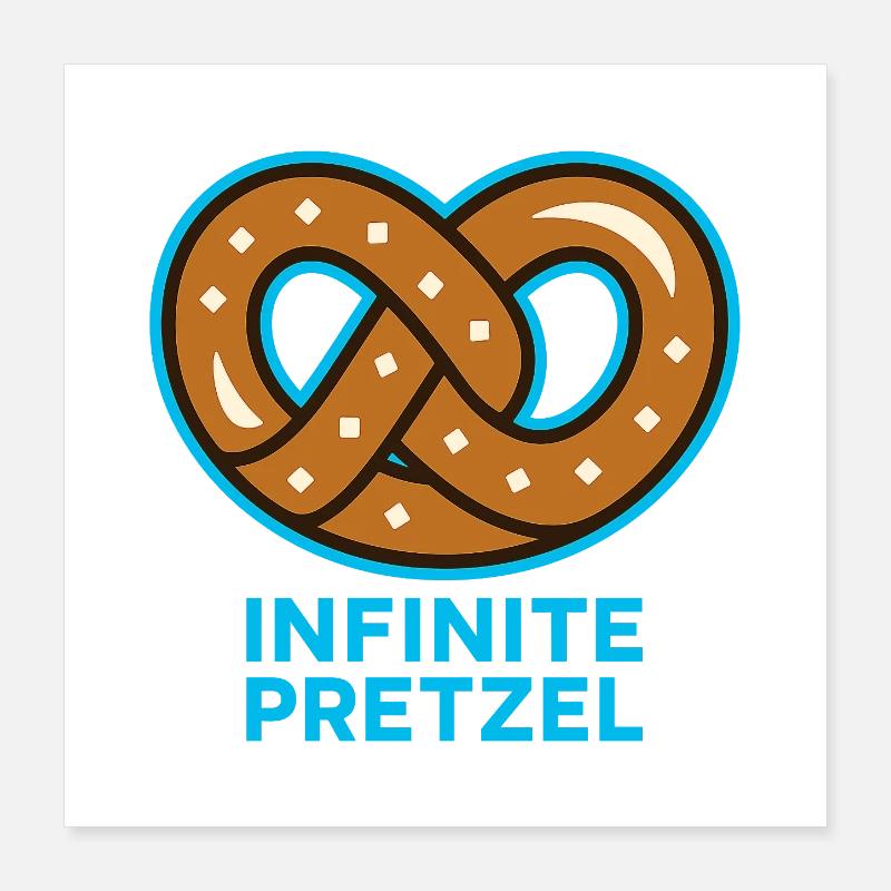 Bretzel infini Poster 40 x 40 cm