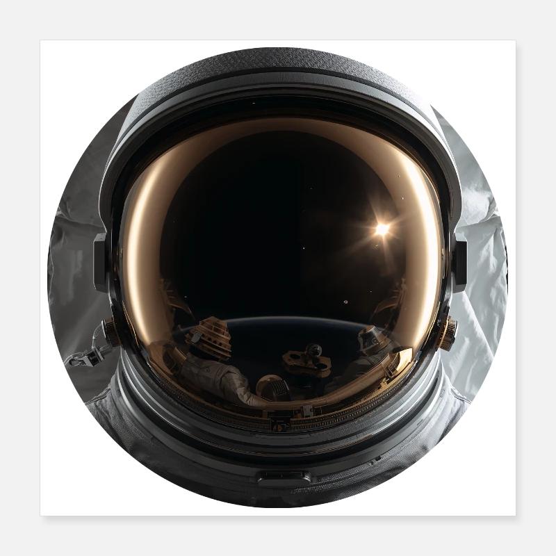 Space Astronaut Design Poster 16" x 16" (40x40 cm)
