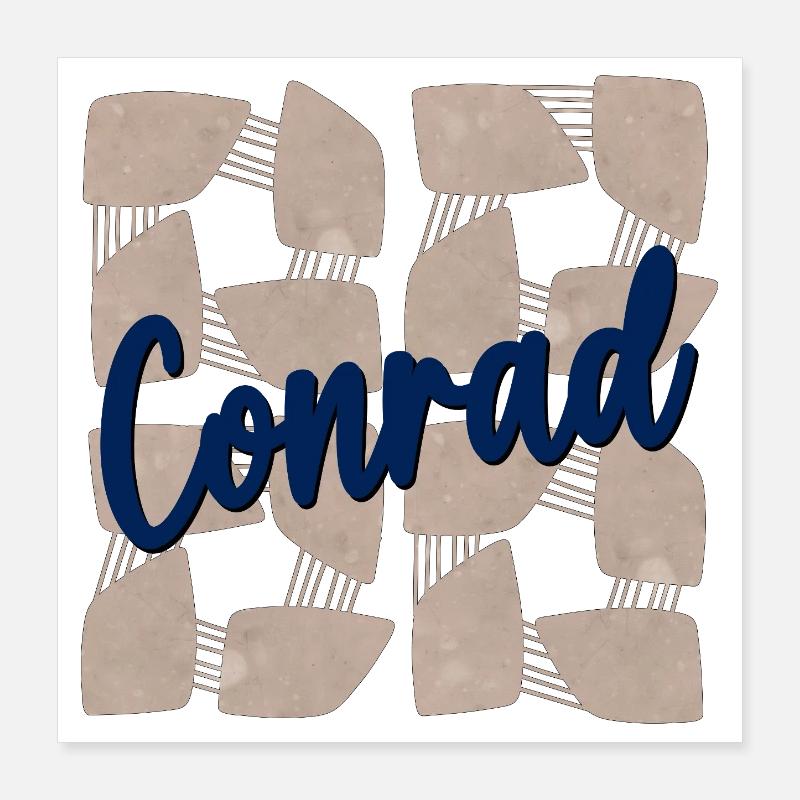 NAMENSTAG NAME CONRAD Poster 40x40 cm