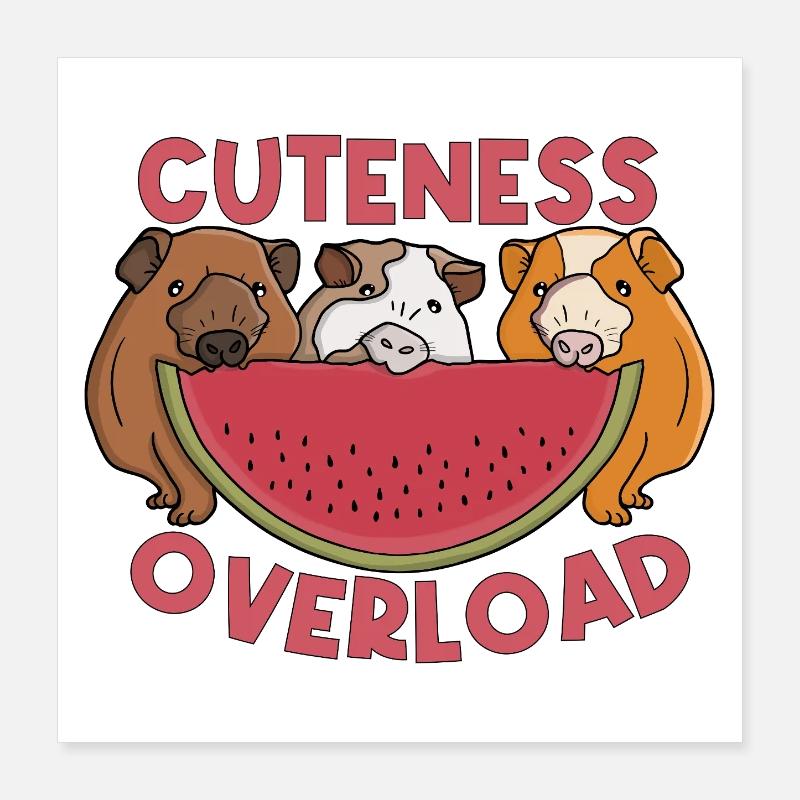 Cuteness overload Poster 16" x 16" (40x40 cm)