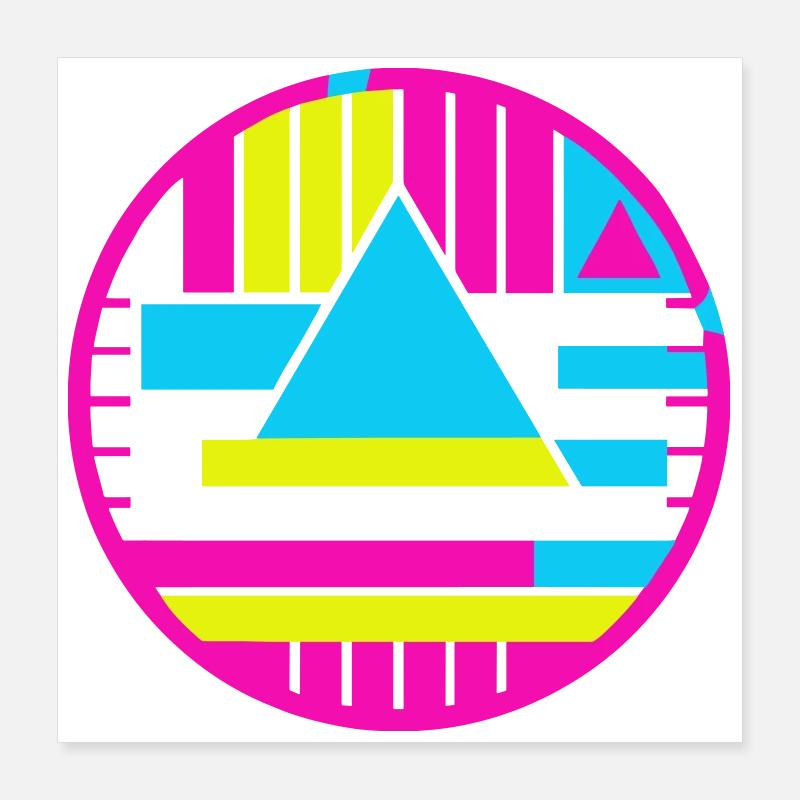 Testzeichen New Wave Poster 40x40 cm