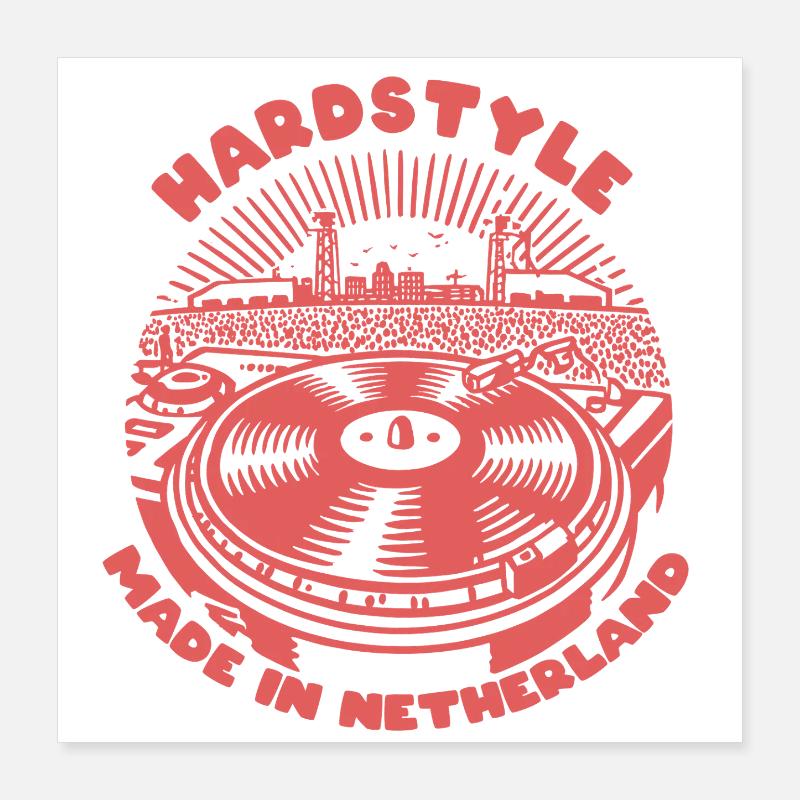Hardstyle Poster 40 x 40 cm