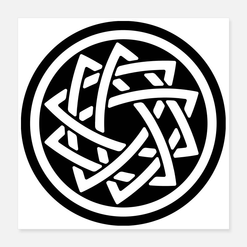 DOUBLE STAR Poster 16" x 16" (40x40 cm)