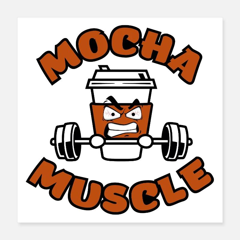 Caffeine training – Power Coffee Poster 16" x 16" (40x40 cm)