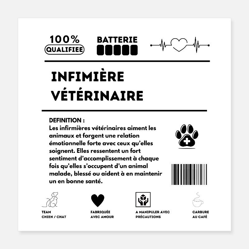 ASV_chien_chat_-1- Poster 40x40 cm