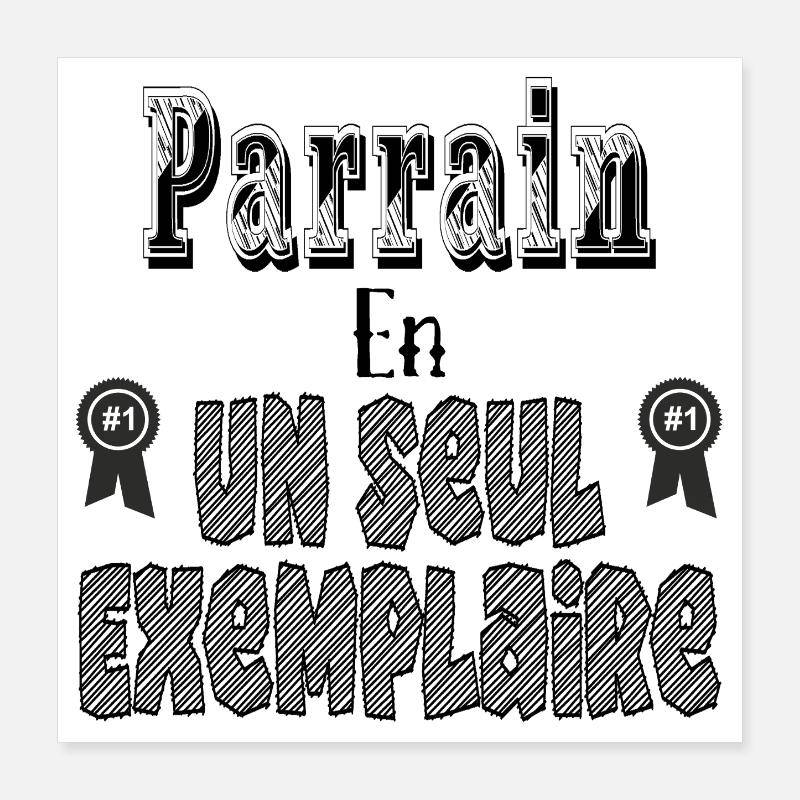 Sponsor in einem Exemplar Poster 40x40 cm