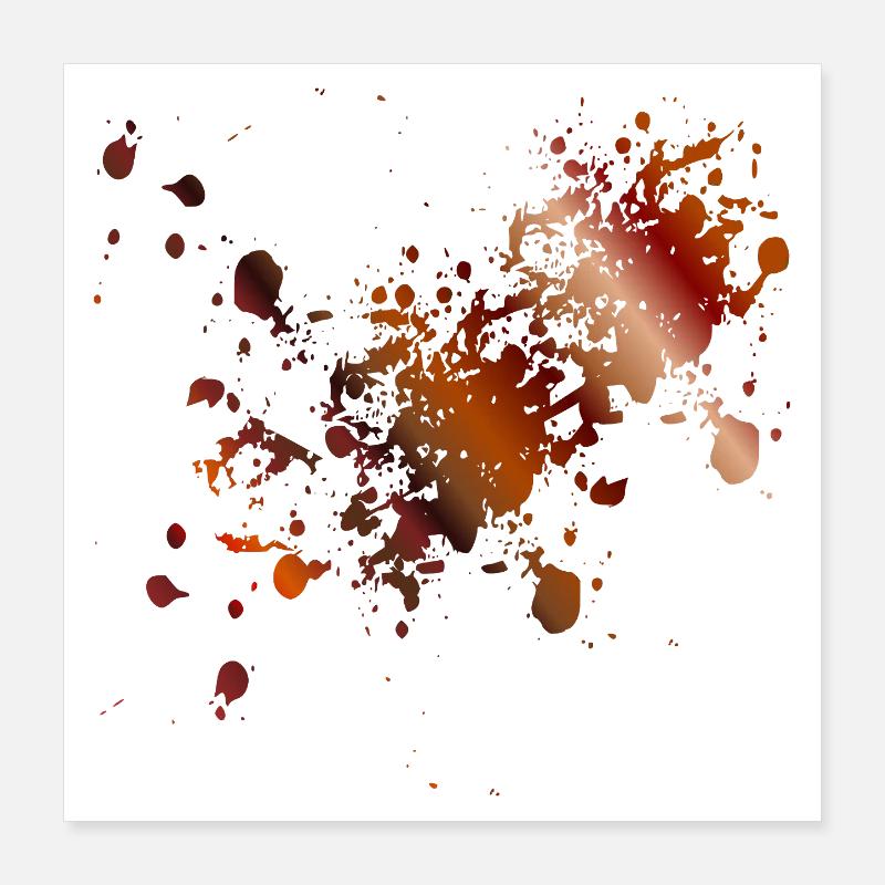 KAFFEE FLECKEN Poster 40x40 cm