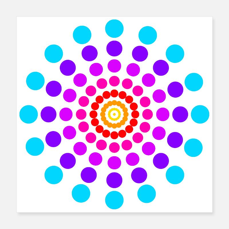 Mandala Poster 40 x 40 cm