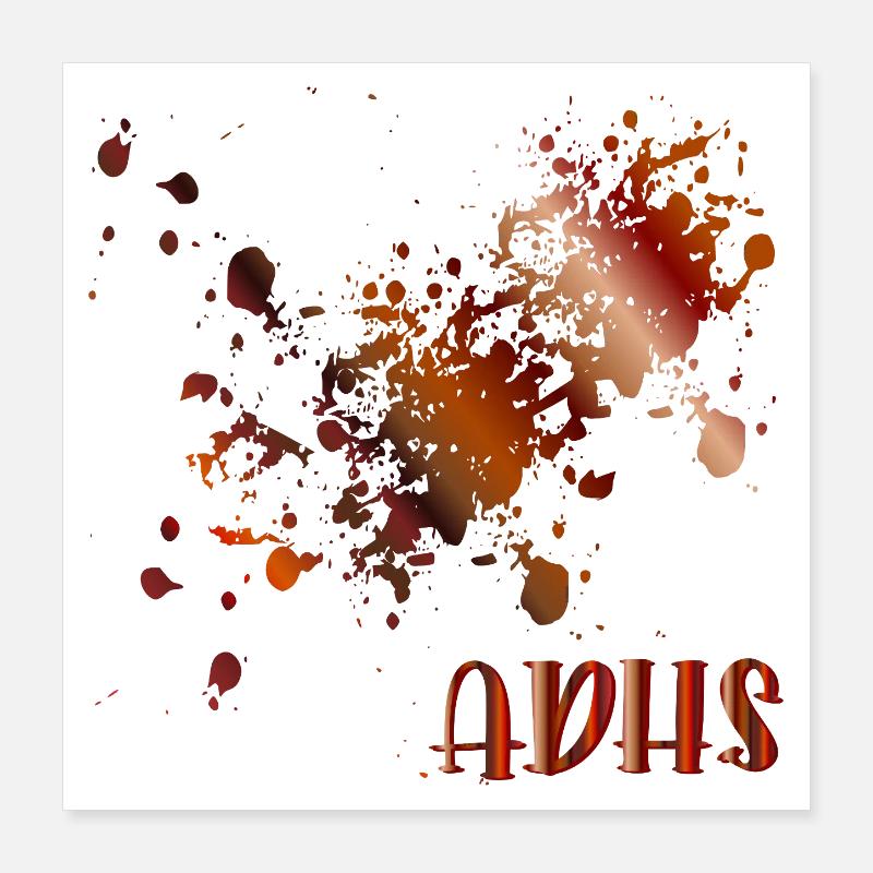 ADHD - SPOT CHAOS Poster 16" x 16" (40x40 cm)