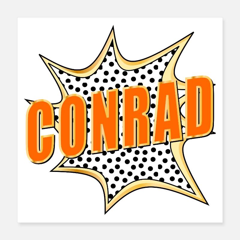NOM CONRAD POP-ART Poster 40 x 40 cm