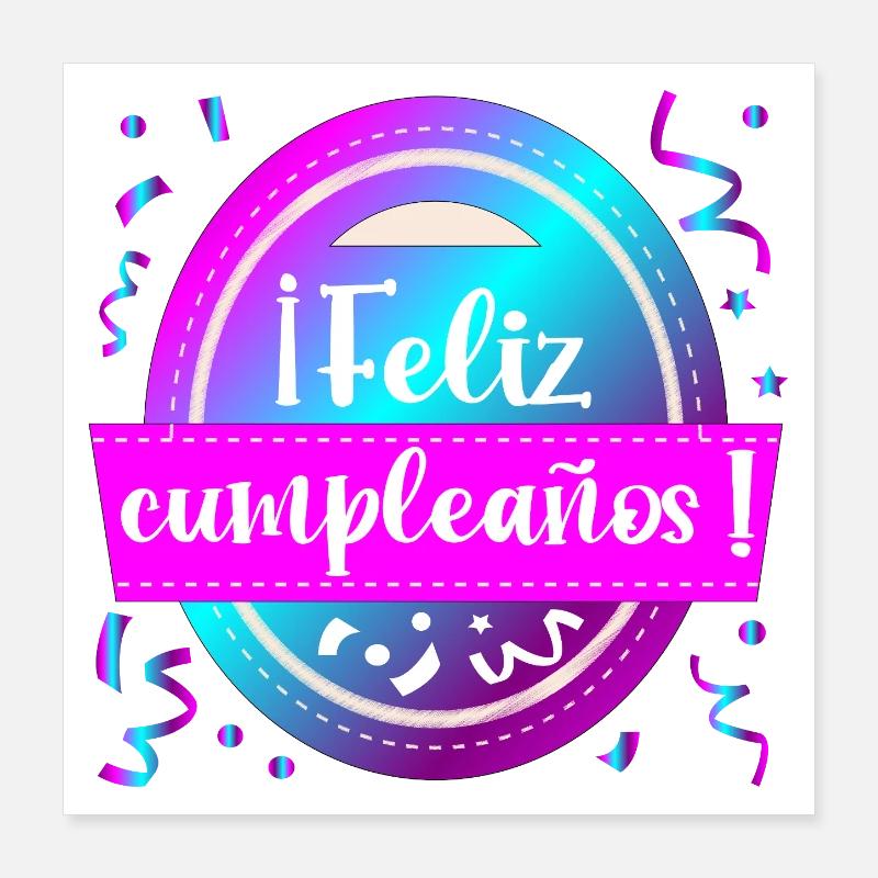 Alles Gute zum Geburtstag Poster 40x40 cm