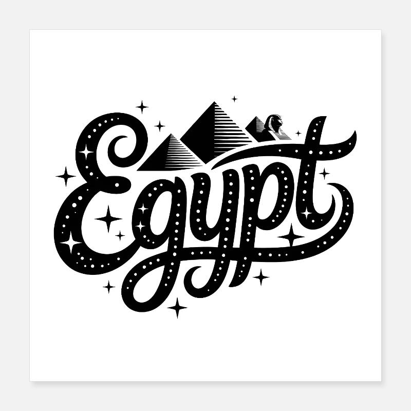 Egypt - Souvenir Design Poster 16" x 16" (40x40 cm)