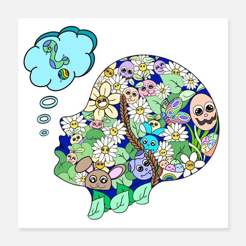 creative spirit Poster 16" x 16" (40x40 cm)