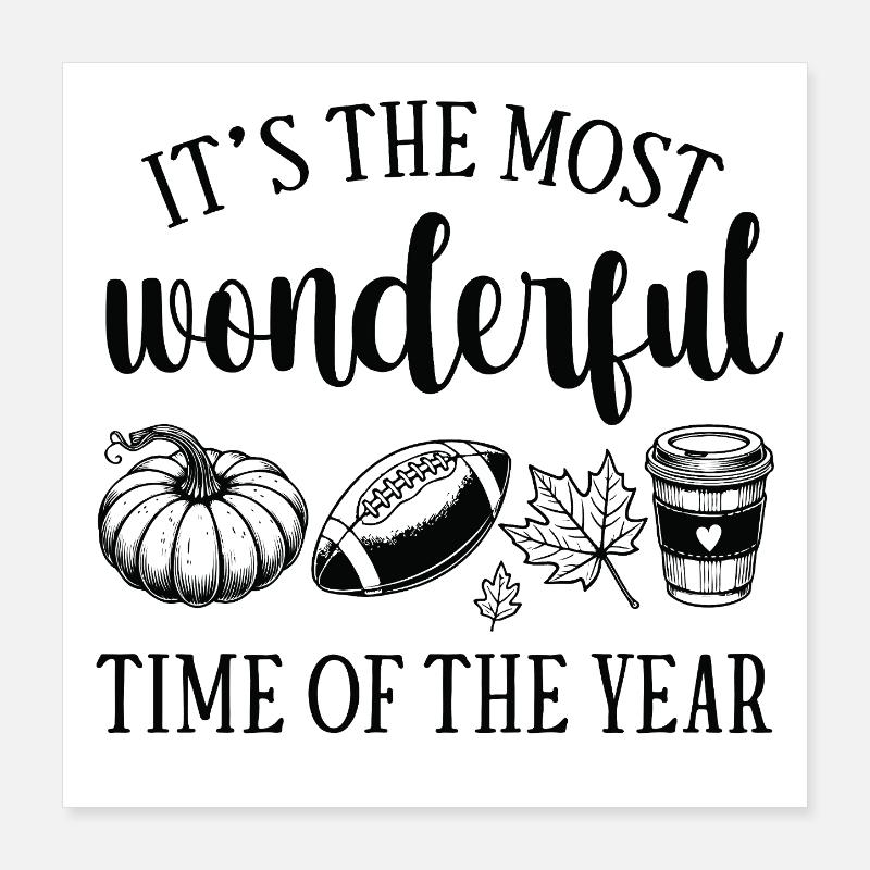 Die ersten Aromen des Herbstes Poster 40x40 cm