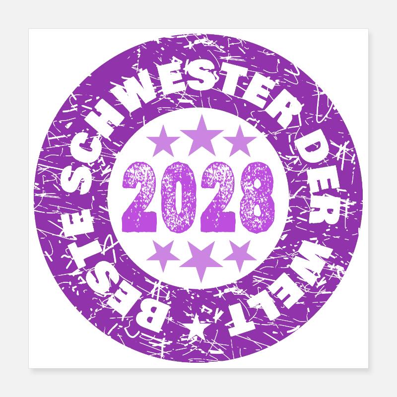 2028 Poster 40 x 40 cm