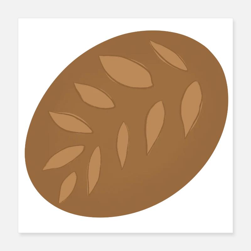 Sauerteigbrot Poster 40x40 cm