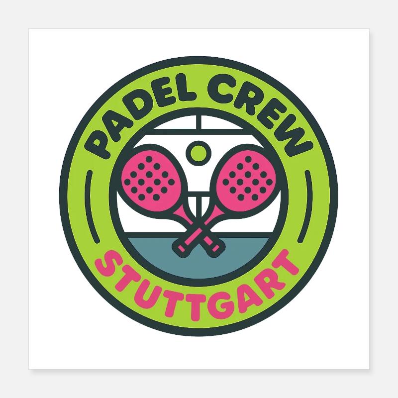 Crew Padel Stoccarda Poster 40x40 cm