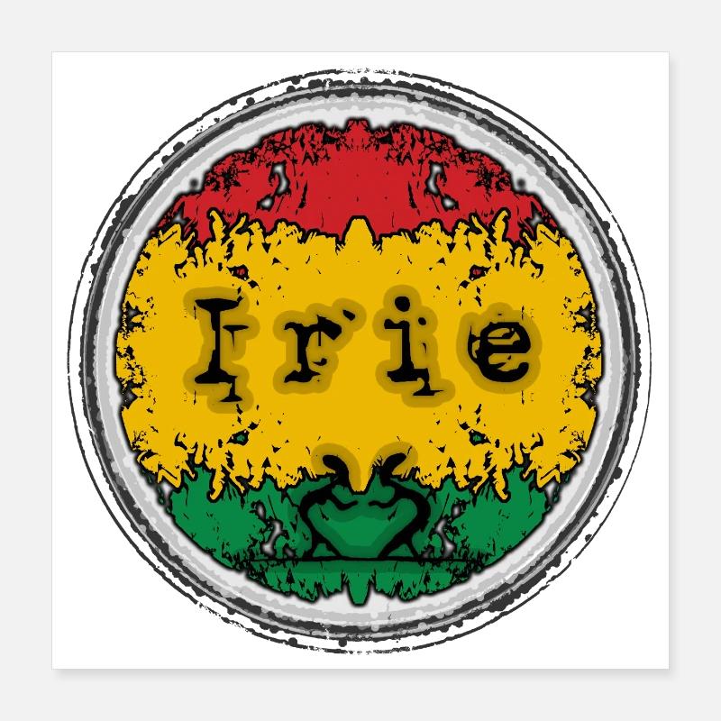Reggae Irie Poster 40x40 cm