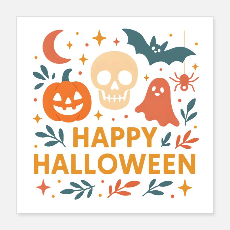 Classic Halloween Poster 40x40 cm