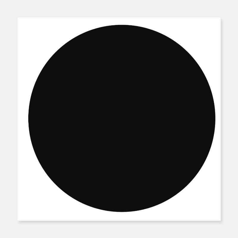 Abstraktes Schwarzes Geometrie-Muster Poster 40x40 cm