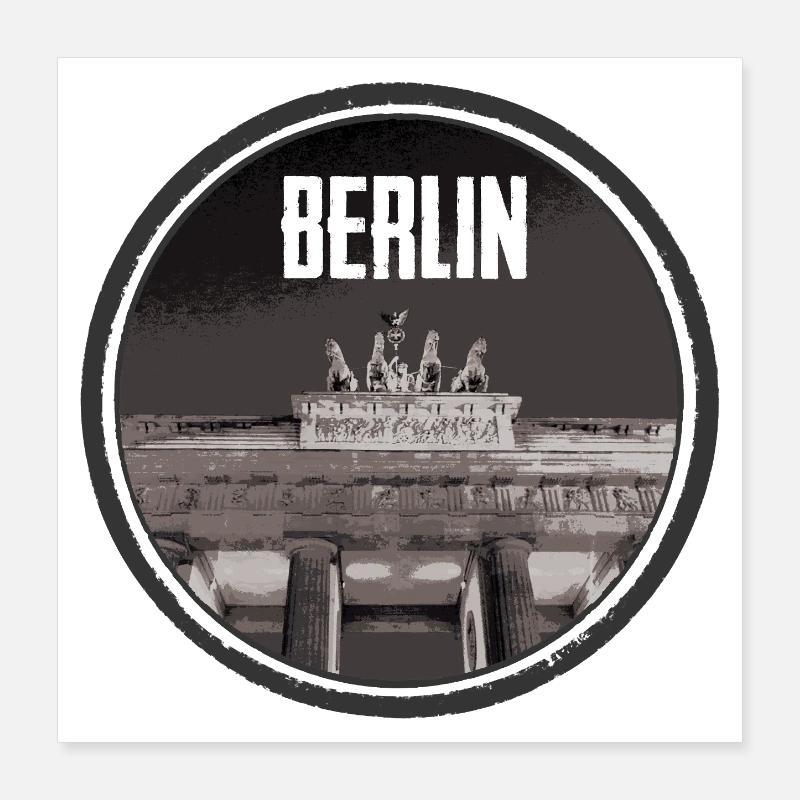 Conception de l’architecture urbaine de Berlin Poster 40 x 40 cm