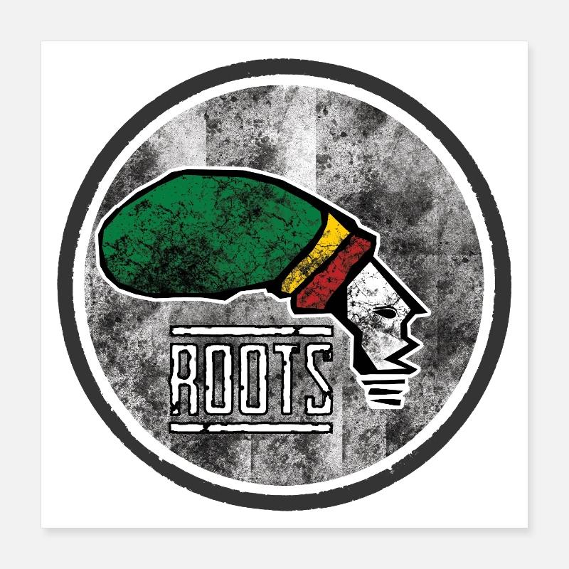 Racines Afrocentrique Design graphique Poster 40 x 40 cm