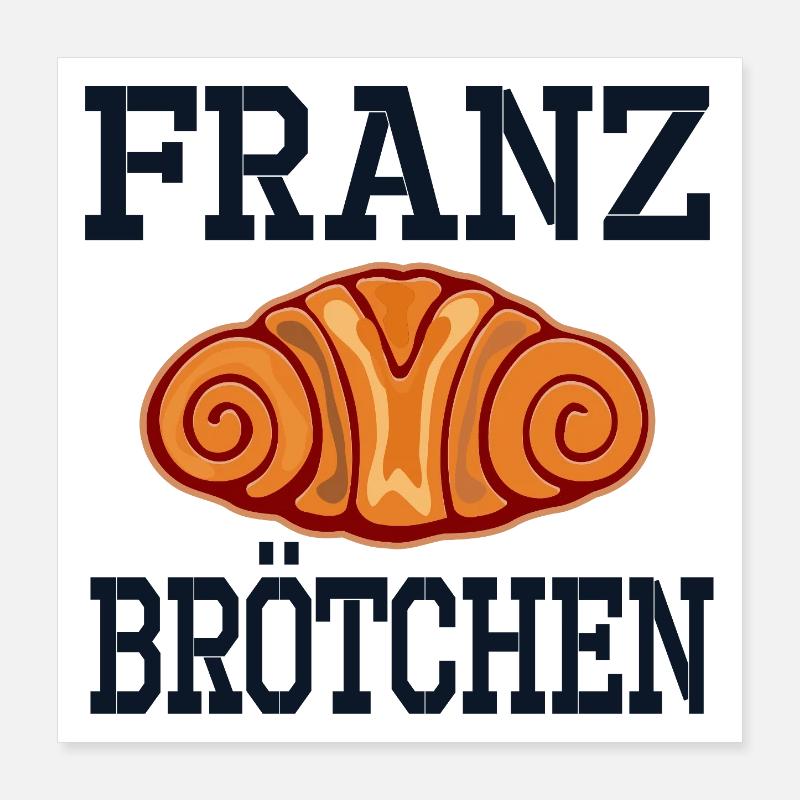 CUISSON FRANZBRÖTCHEN DE HAMBOURG Poster 40 x 40 cm