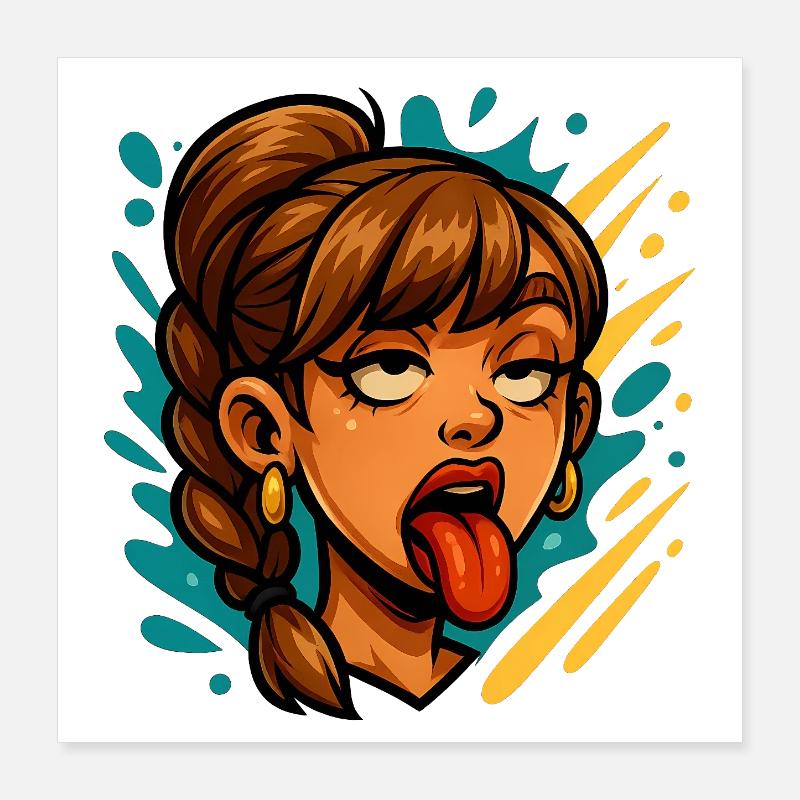 Grimasse Poster 40x40 cm