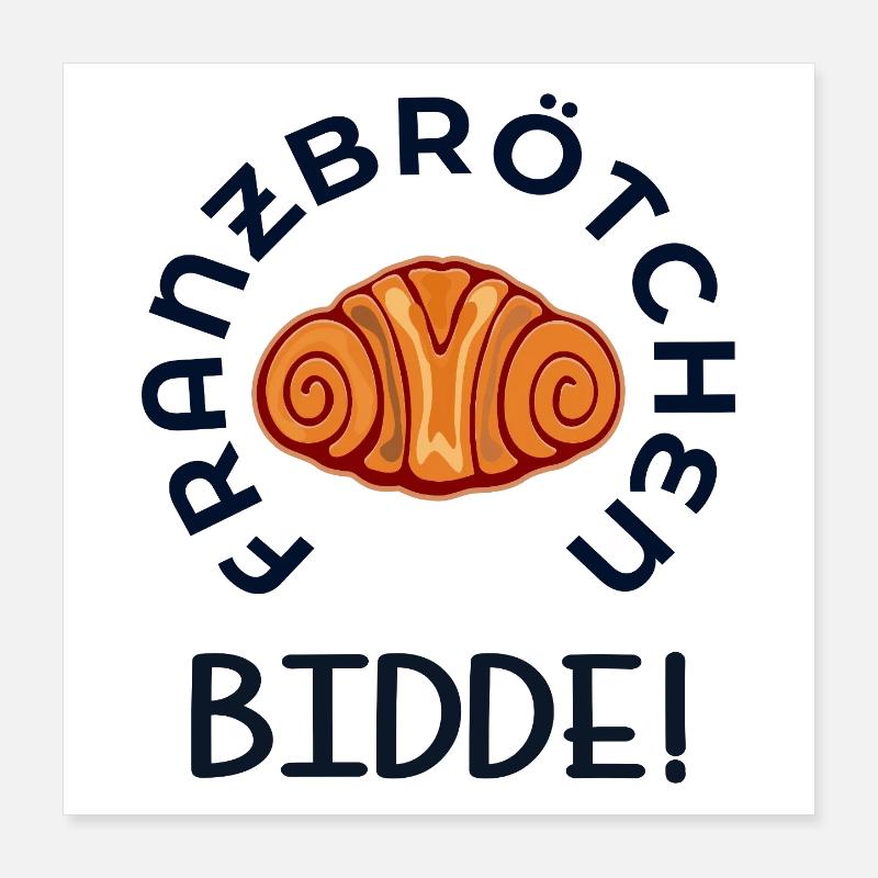 FRANZBRÖTCHEN S’IL VOUS PLAÎT HAMBOURG Poster 40 x 40 cm