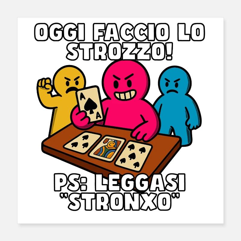 Heute bin ich ein Kredithai! Poster 40x40 cm