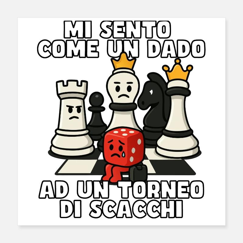 Like a Checkered Dice Poster 16" x 16" (40x40 cm)