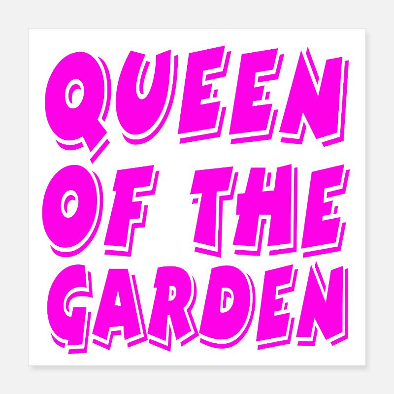 Garten Poster 40x40 cm