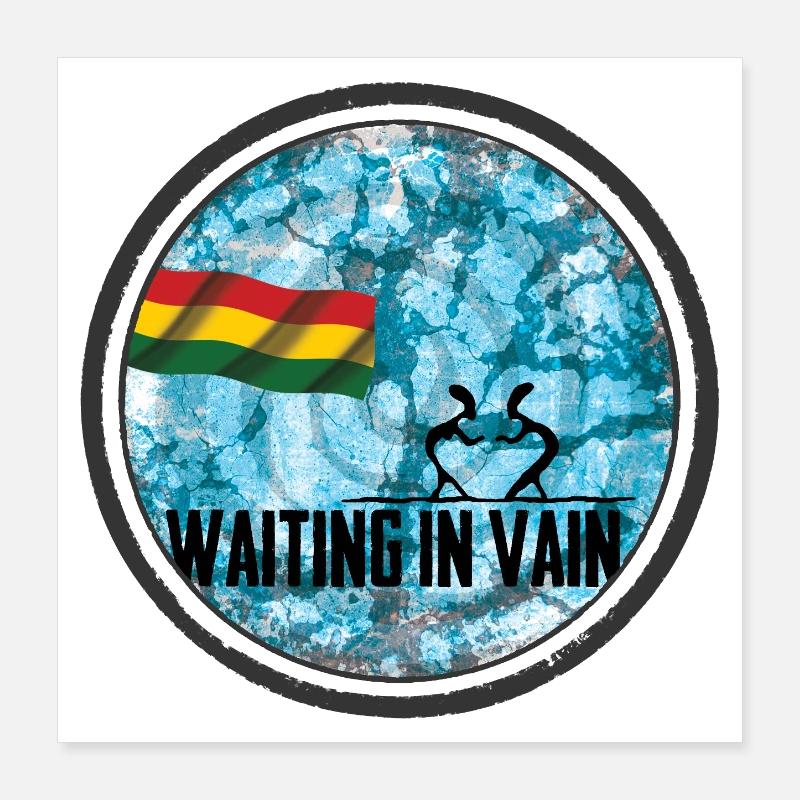 Waiting in Vain - reggae Poster 16" x 16" (40x40 cm)