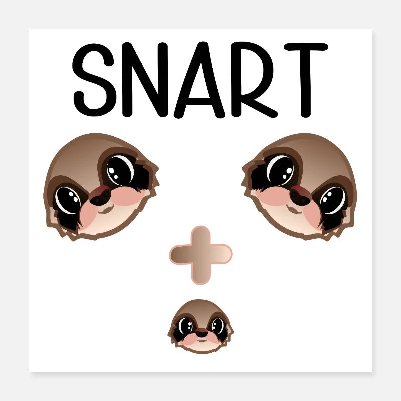 Bald ein Kind bekommen Poster 40x40 cm