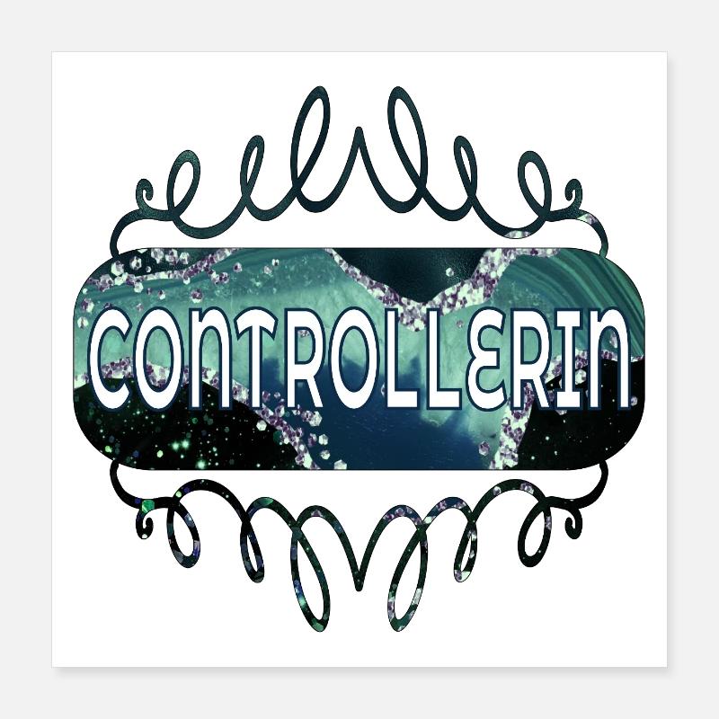 CONTRÔLEUR Poster 40 x 40 cm