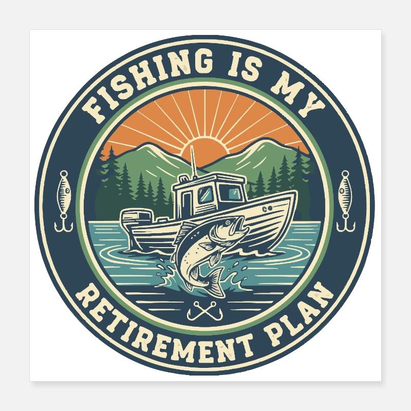 Devis pour le régime de retraite de la pêche Poster 40 x 40 cm