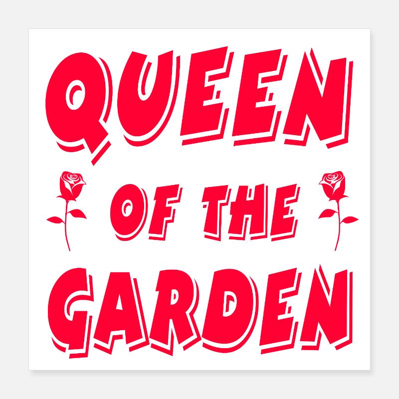 Garten Poster 40x40 cm