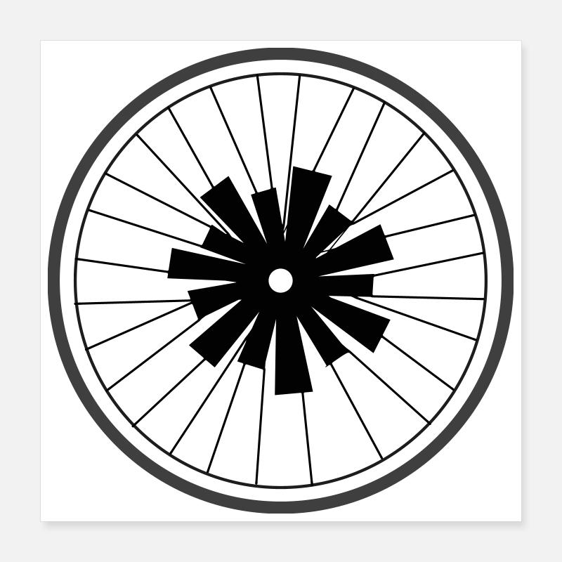 Asterisk Rad von Cean Poster 40x40 cm