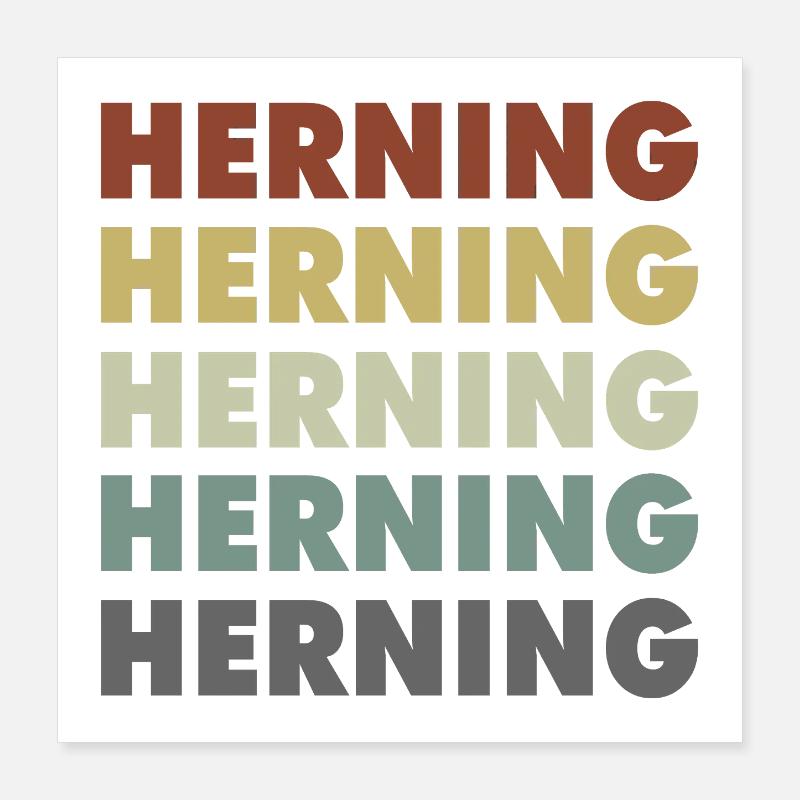 Herning - Danemark - Danemark - Scandinavie Poster 40 x 40 cm