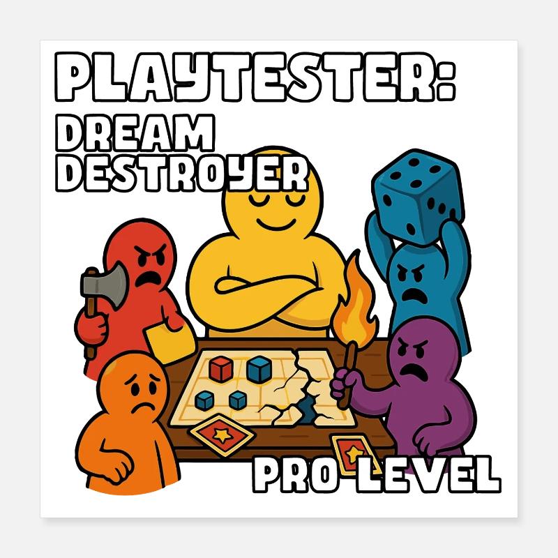 Spieltester: Dream Destroyer Poster 40x40 cm