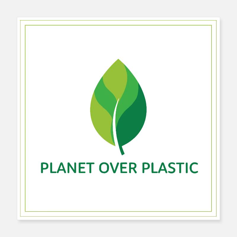 Planet Over Plastic Poster 16" x 16" (40x40 cm)