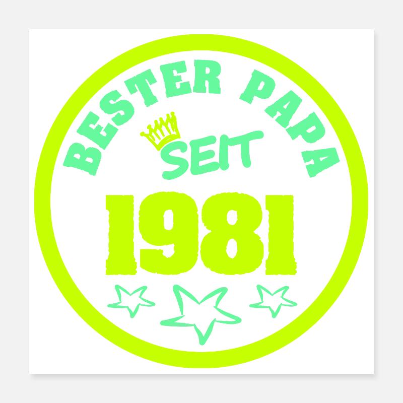 Vater 1981 Poster 40x40 cm